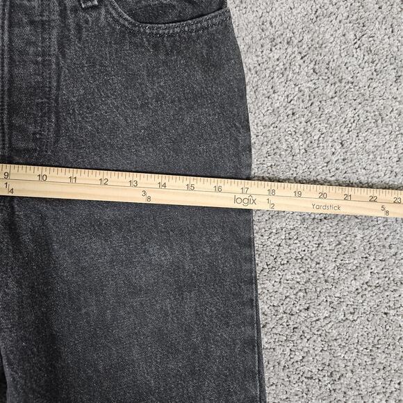 Vtg Levis 501 XX Jeans Women 7 Faded Black Straight Leg Grunge 90s Made in USA - Picture 11 of 16